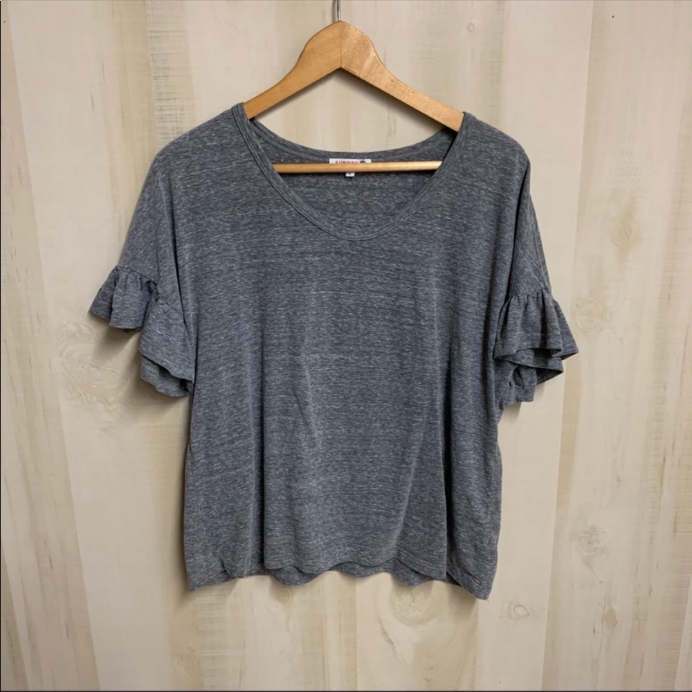 Sundry Ruffle Short Sleeve Tee Size 2 / Medium - Picture 5 of 7